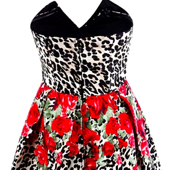 😎TEEZE ME 🐰Floral Animal Print Party Dress💙 - Picture 7 of 16